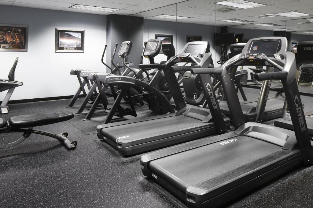 Das Fitnesscenter und&#47;oder die Fitnesseinrichtungen in der Unterkunft Club Quarters Hotel Embarcadero, San Francisco