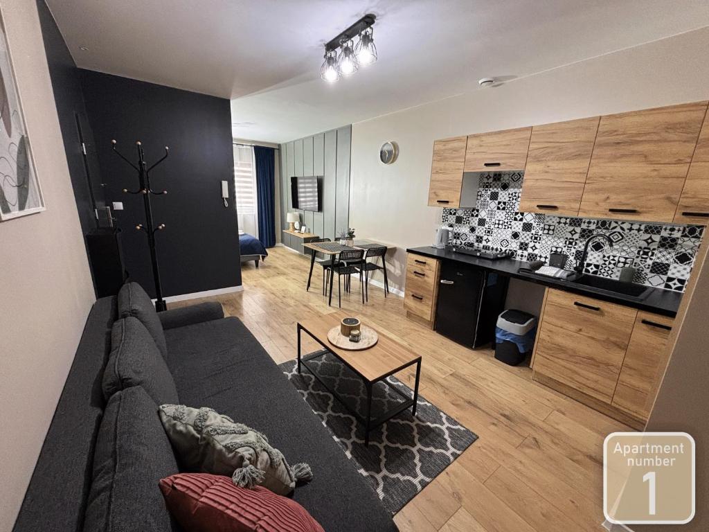 Kuchyňa alebo kuchynka v ubytovaní Apartamenty Przy Deptaku w Radomiu