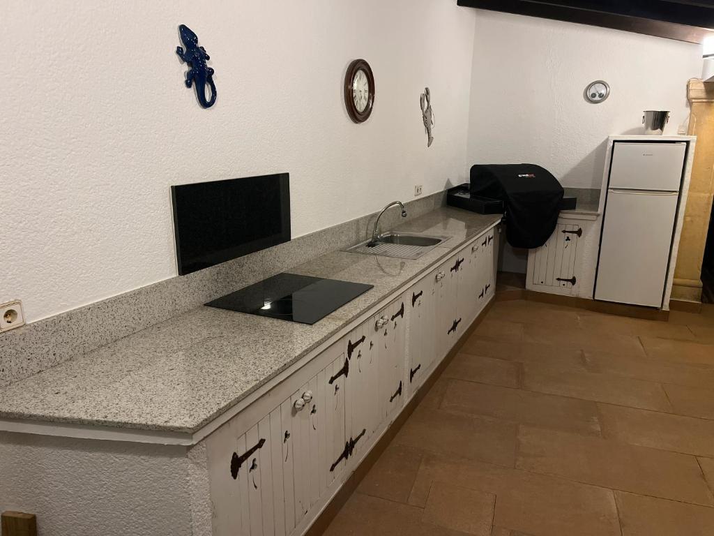 Kuchyň nebo kuchyňský kout v ubytování Villa Balcon al Mar