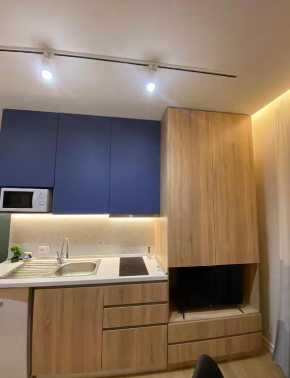 Η κουζίνα ή μικρή κουζίνα στο Nicol Apartment