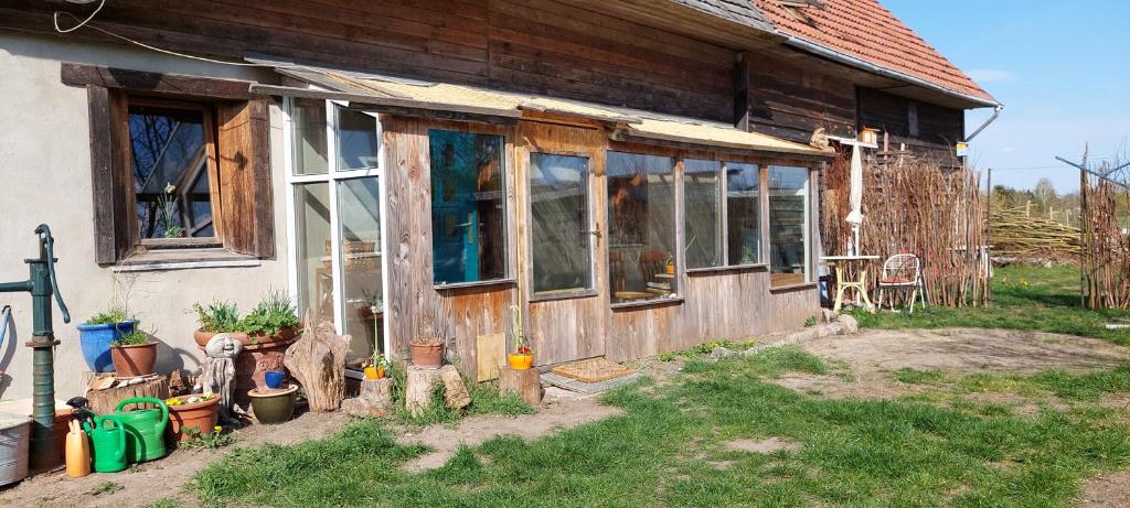 Zahrada ubytování Kunstwerk Usedom & Fahrradherberge