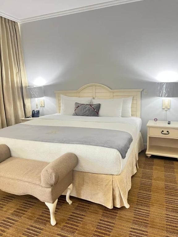 Postel nebo postele na pokoji v ubytování Hotel Roraima Inn