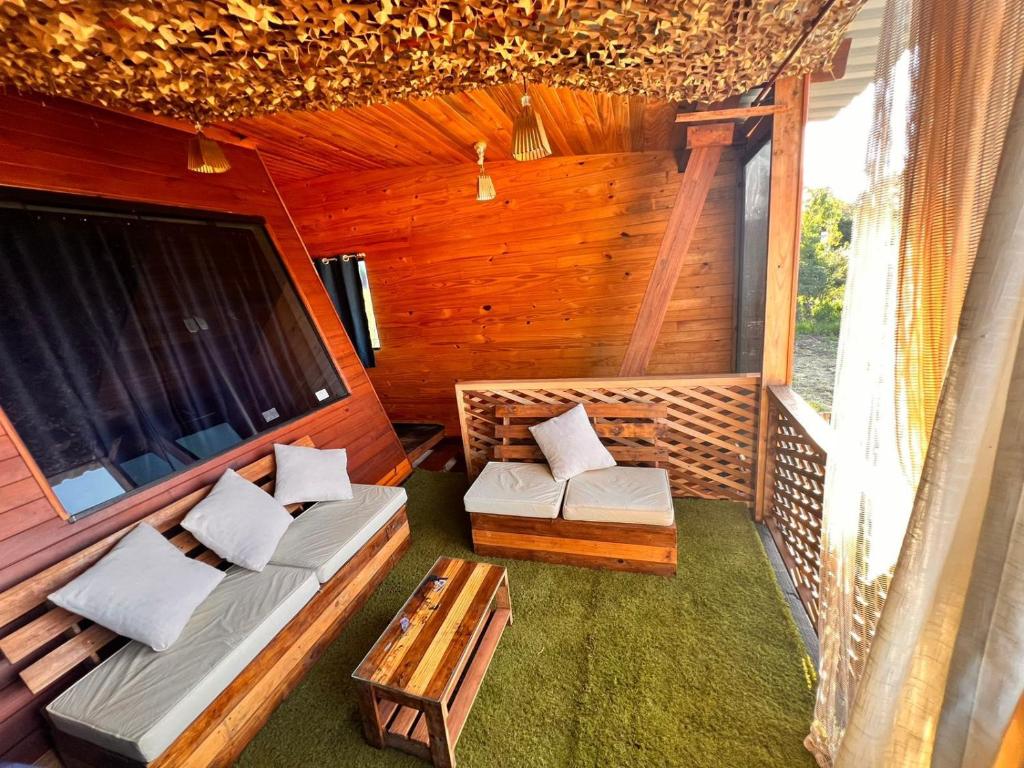 Posezení v ubytování Cabañas Resort