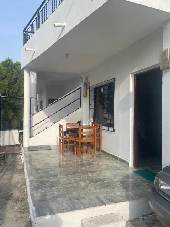 Balkón nebo terasa v ubytování Apartamentos Poseidon