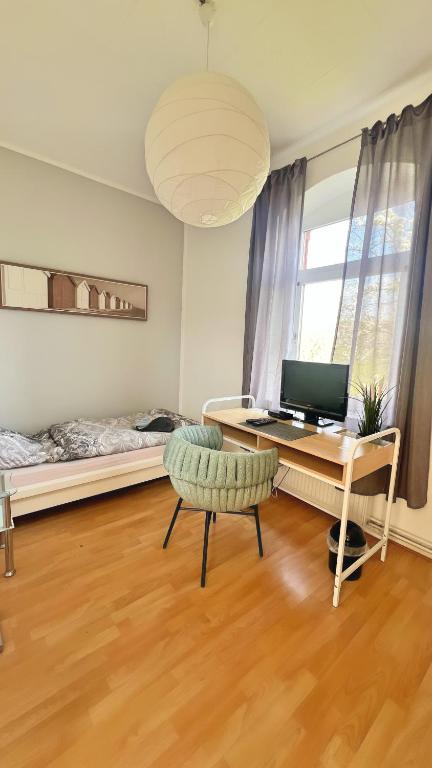 Postel nebo postele na pokoji v ubytování Etage1