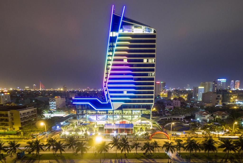 Nespecifikovaný výhled na destinaci Danang nebo výhled na město při pohledu z hotelu