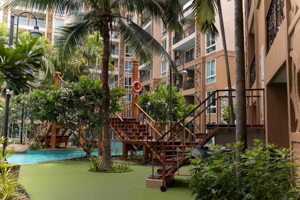 Zahrada ubytování Atlantis Condo Resort Jomtien Beach