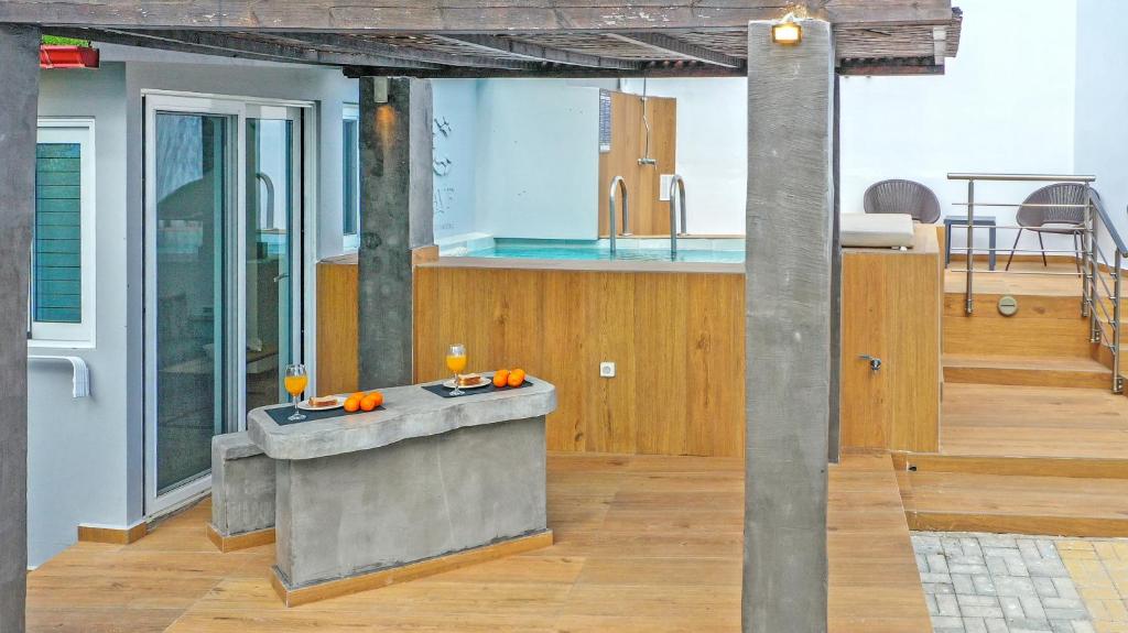 Balkón alebo terasa v ubytovaní CAVE Luxury House