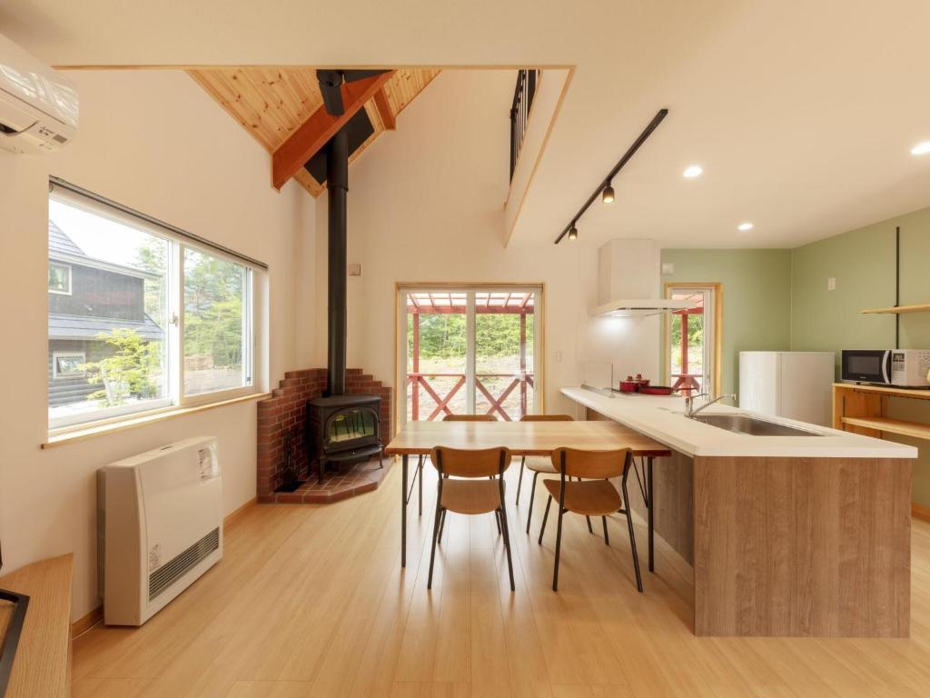 Kuchyň nebo kuchyňský kout v ubytování Izumigo AMBIENT Azumino Cottage