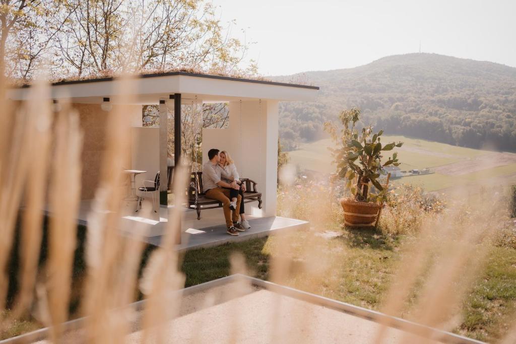 Nespecifikovaný výhled na hory nebo výhled na hory při pohledu z bed and breakfast