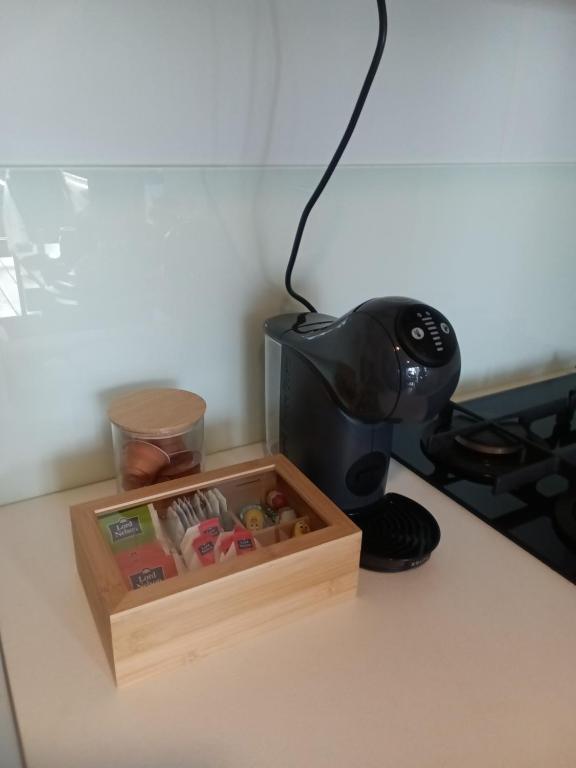 Příslušenství pro přípravu čaje a kávy v ubytování Mobile Home Itana Nr 127