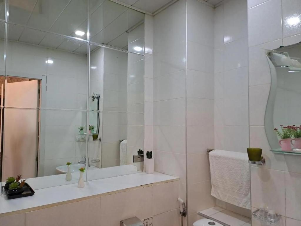 Koupelna v ubytování Hotel 6