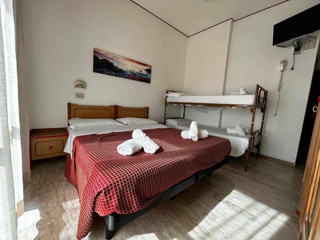 Postel nebo postele na pokoji v ubytování Anny