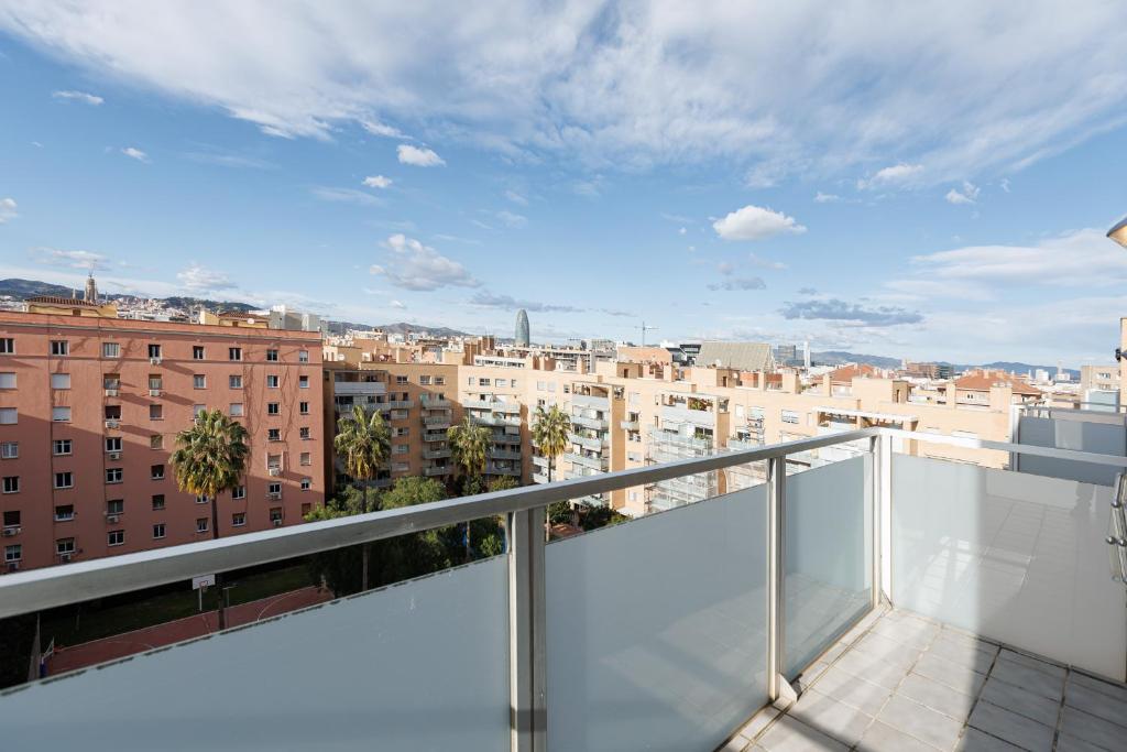 A balcony or terrace at Enjoybcn Marina Apartment