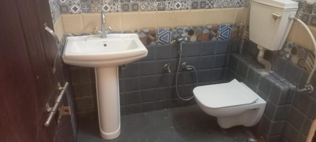 Koupelna v ubytování Hotel Sangam sagar