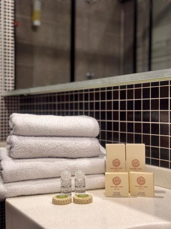 Koupelna v ubytování Hotel Exclusive