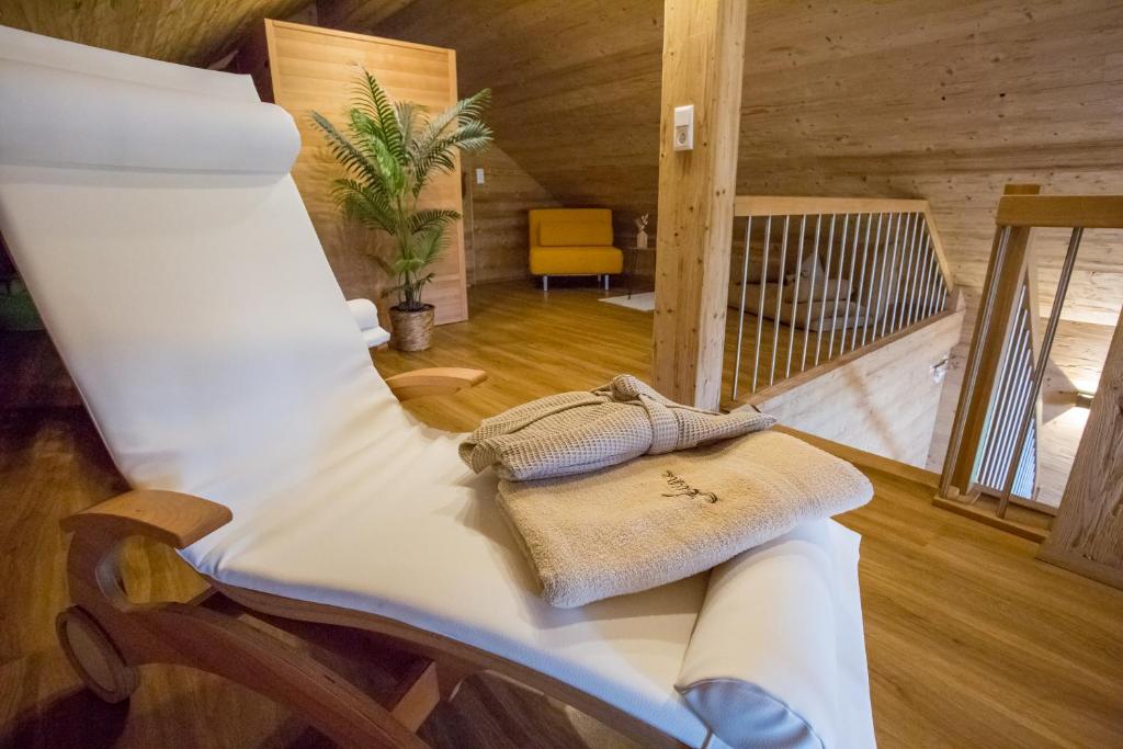 Posezení v ubytování Chalet Hüttenzauber