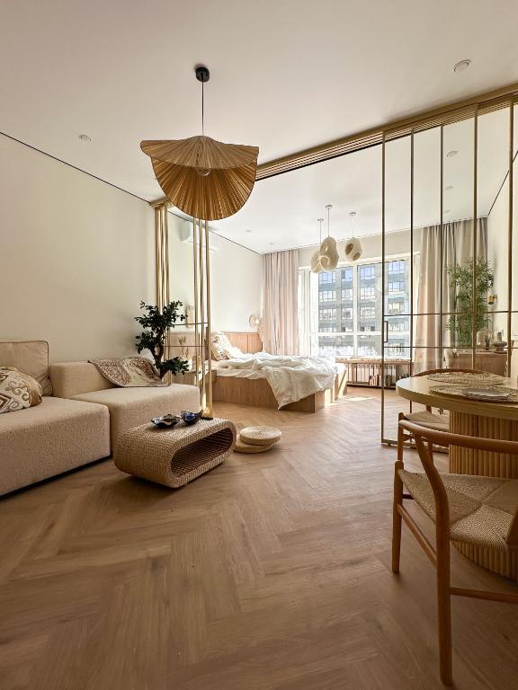 فضای داخلی ADT apartments - Japandi in Meridian در آلماتی - تصویر ۳