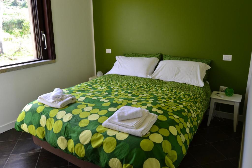 Katil atau katil-katil dalam bilik di Villa Antonia Castellabate