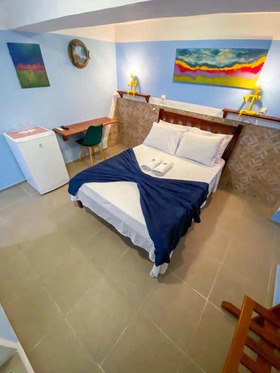 Refugio Hostel Fortalezaにあるベッド