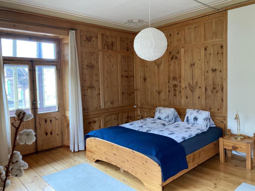 Postel nebo postele na pokoji v ubytování Felsahus