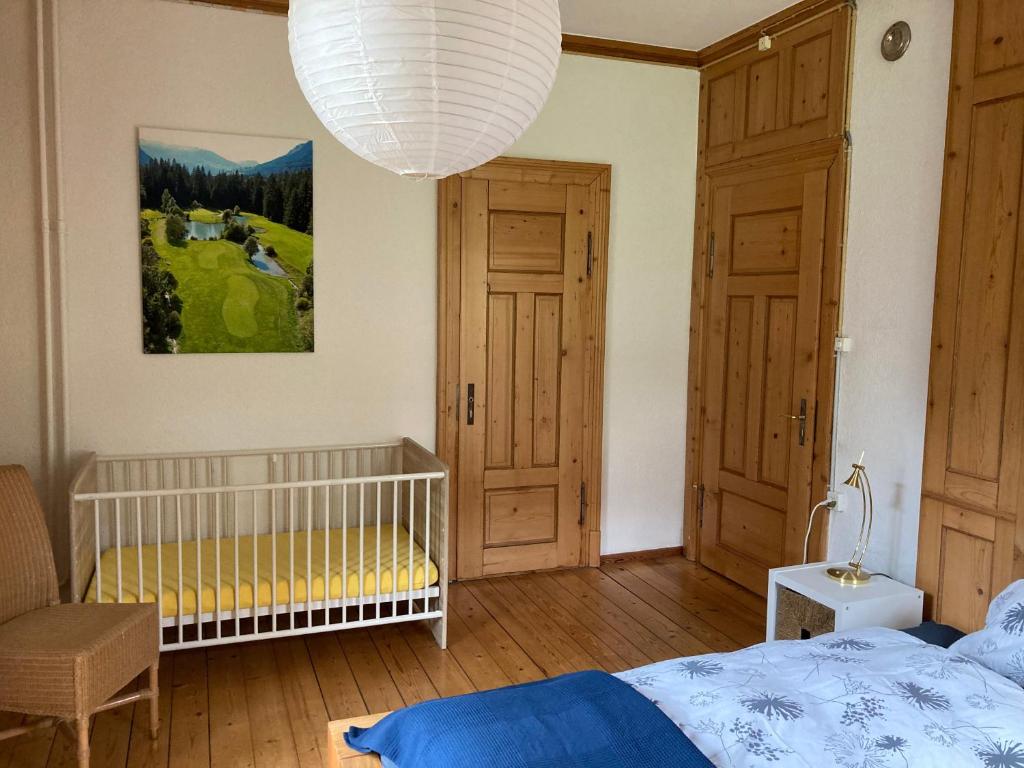 Postel nebo postele na pokoji v ubytování Felsahus