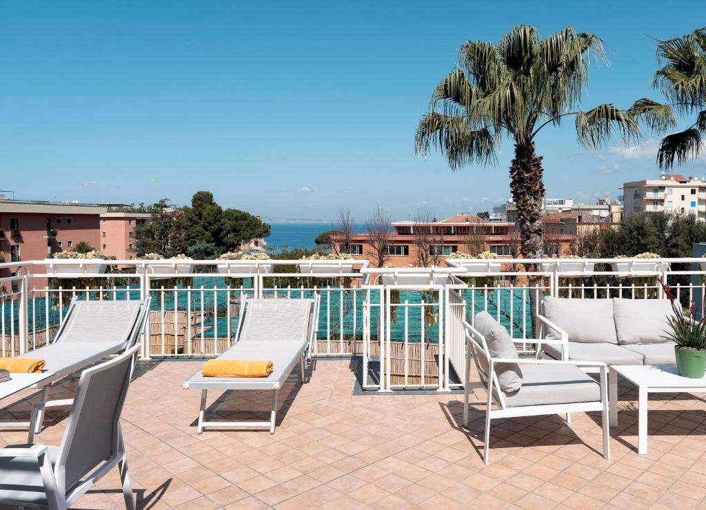 Balkón nebo terasa v ubytování Hotel Michelangelo