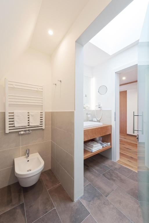 Koupelna v ubytování Hotel Sonnenhof