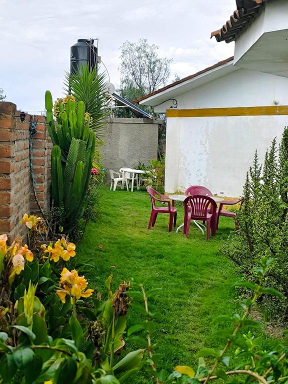 Zahrada ubytování Schatzi Lodge