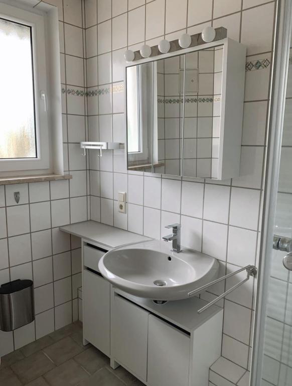 Koupelna v ubytování Gasthof Hotel Bräustübl