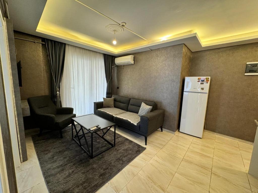 Χώρος καθιστικού στο Aslan Suit Otel