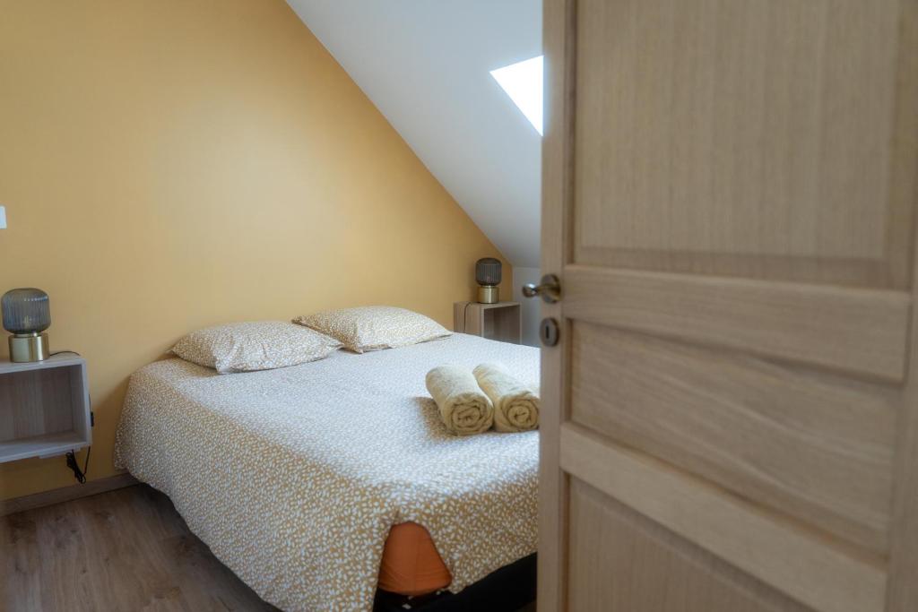 Postel nebo postele na pokoji v ubytování Iluka