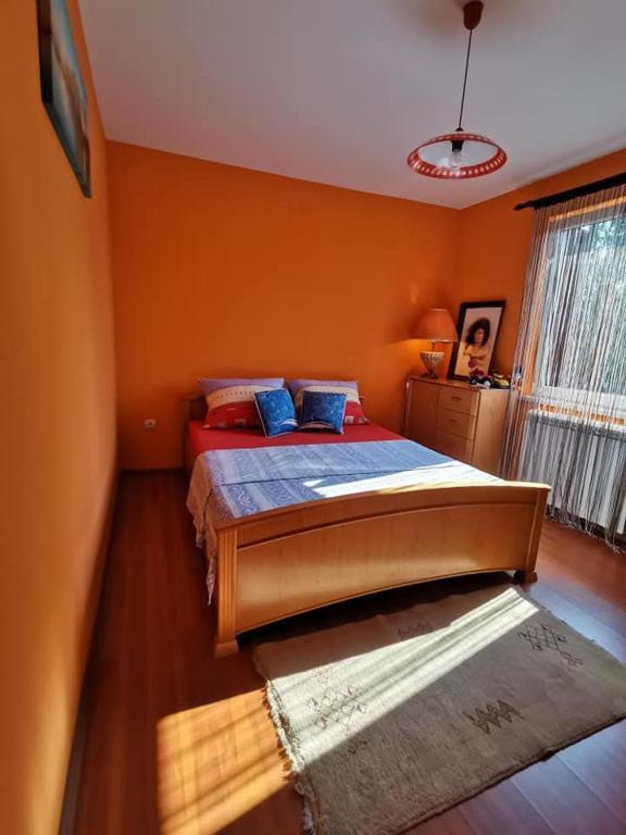 Postel nebo postele na pokoji v ubytování Vila Soleil