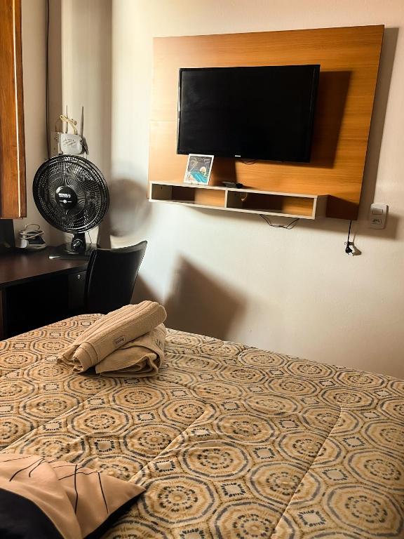 Postel nebo postele na pokoji v ubytování Casa Cantinho Do Sossego Piri