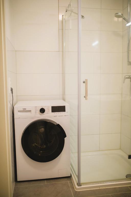 Koupelna v ubytování HUGOS Studio Apartment