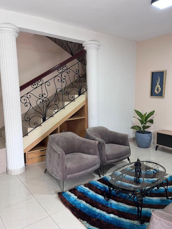 Posezení v ubytování Duplex Haut Standing ODZA