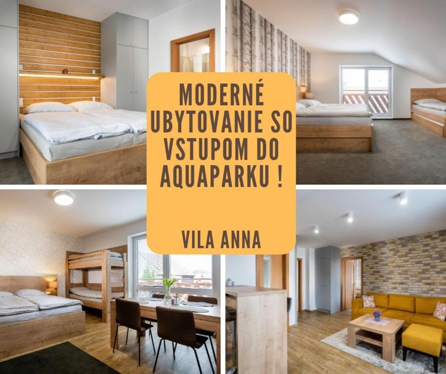 Posteľ alebo postele v izbe v ubytovaní Vila Anna - Ubytovanie Bešeňová