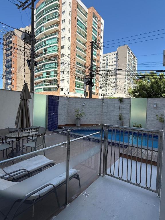 Bazén v ubytování Itaville Exclusive - Vista mar - Praia de Itaparica nebo v jeho okolí