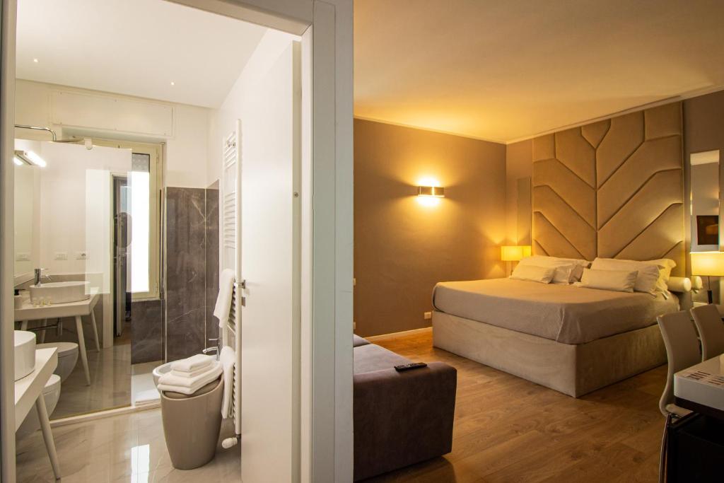 Kúpeľňa v ubytovaní Album Boutique Rooms
