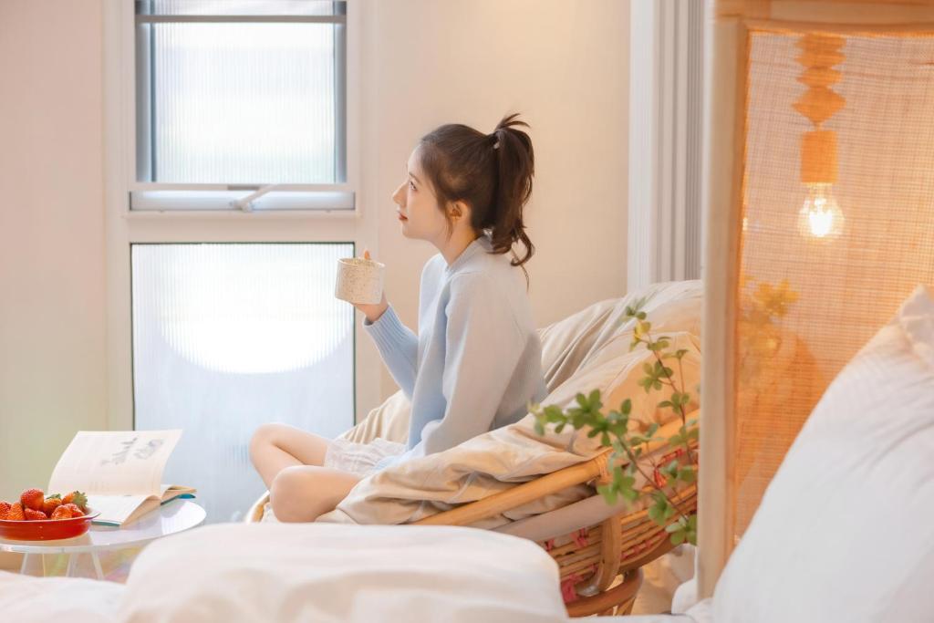 Hosté ubytování EUPHORIA丨Quiet Garden Quiet Designer Garden Hotel丨Datang Never Sleeps City Big Wild Goose Pagoda Subway Station Branch丨Near the scenic area