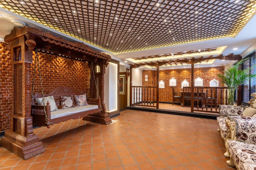 Posezení v ubytování Amarawati Boutique Hotel