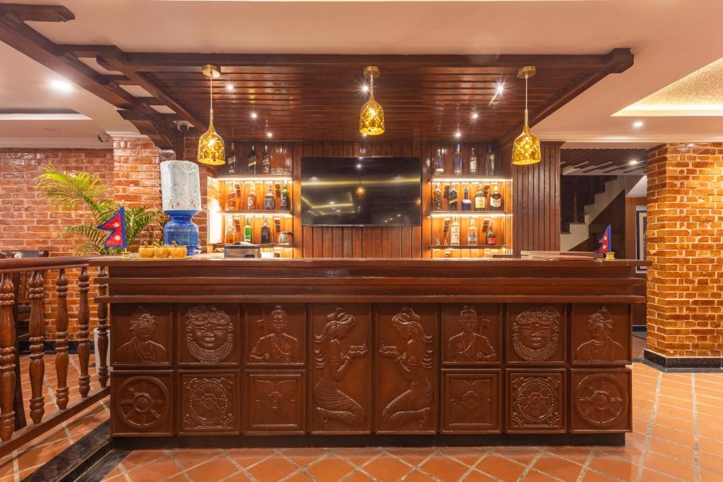 Lounge nebo bar v ubytování Amarawati Boutique Hotel