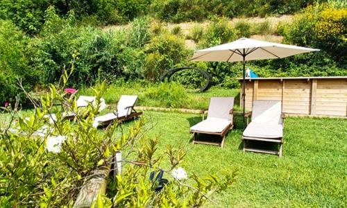 A garden outside Ca`Rosei