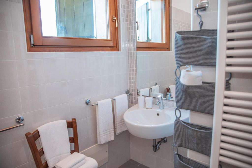 Koupelna v ubytování Bio Agriturismo Vojon