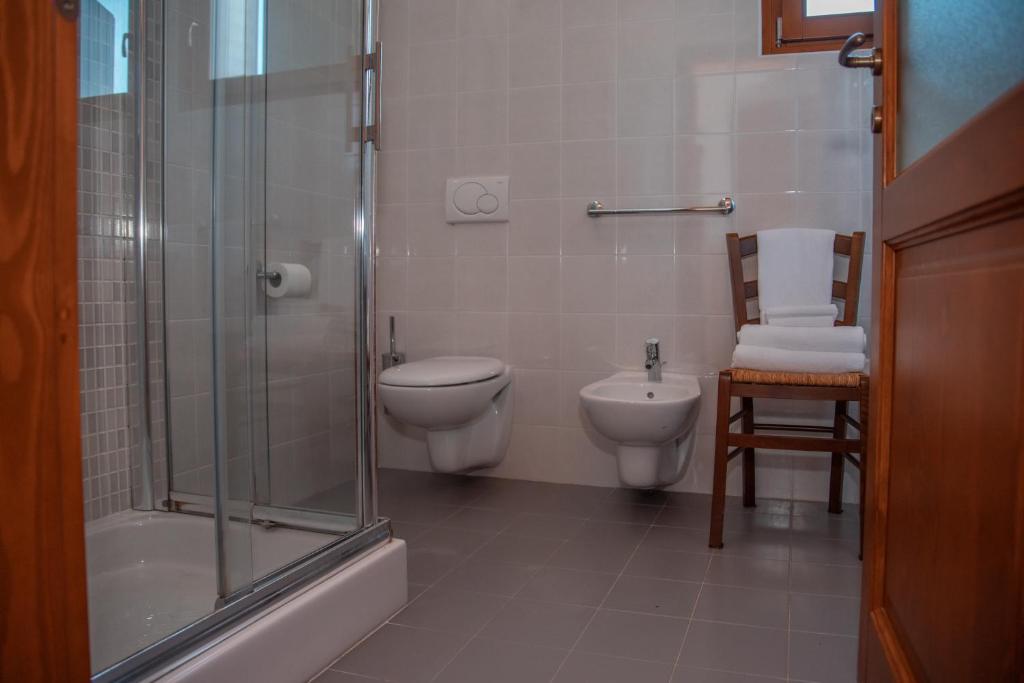 Koupelna v ubytování Bio Agriturismo Vojon