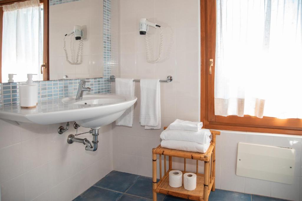 Koupelna v ubytování Bio Agriturismo Vojon