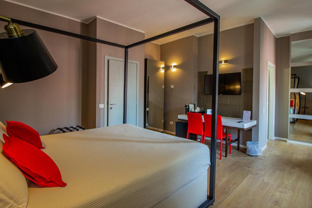Posteľ alebo postele v izbe v ubytovaní Album Boutique Rooms