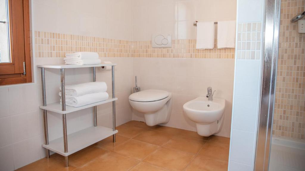 Koupelna v ubytování Bio Agriturismo Vojon