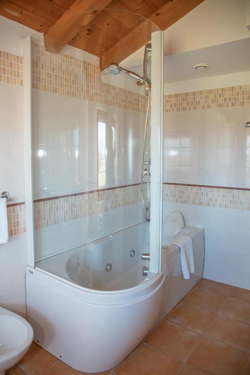 Koupelna v ubytování Bio Agriturismo Vojon