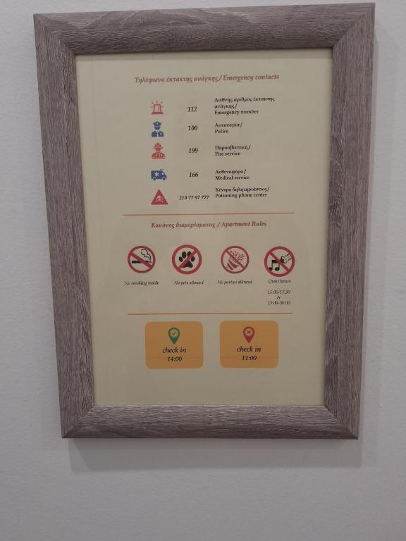 Certifikát, hodnocení, plakát nebo jiný dokument vystavený v ubytování Studio in the central square